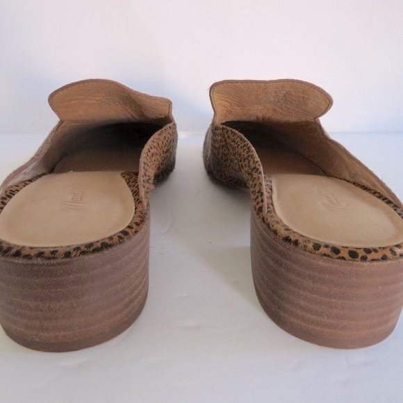 MADEWELL $138 The Willa Loafer Mule in Spotted Calf Hair Slip On Shoes Size 9.5 - Picture 9 of 10